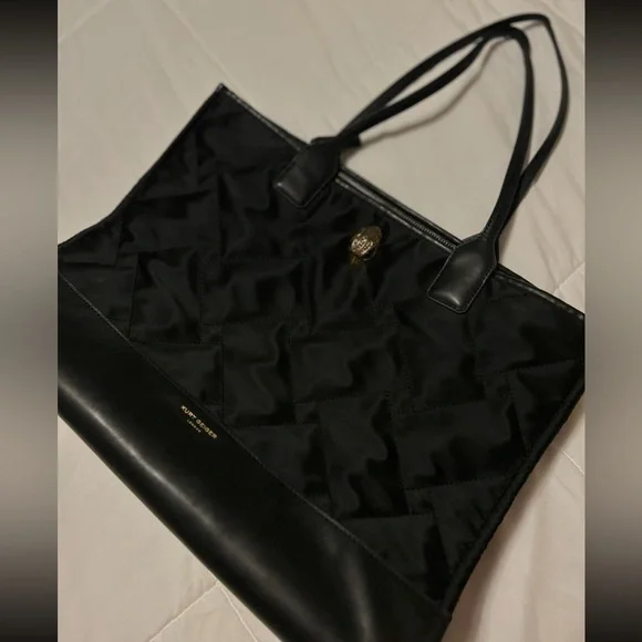 KURT GEIGER London Recycled Square Shopper Bag Black (Large) - Picture 8 of 10